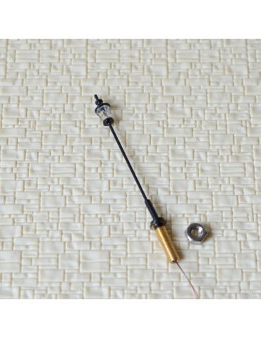 2 x OO / HO scale LED antique street light model railroad path lamp post #S0108